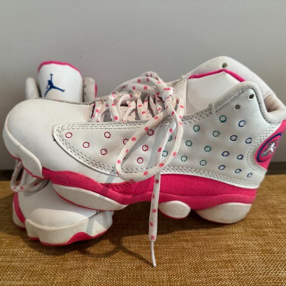 jordan 13 retro pink and white